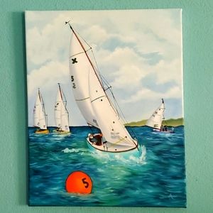 Origional Art Oil Painting 'The Regata'